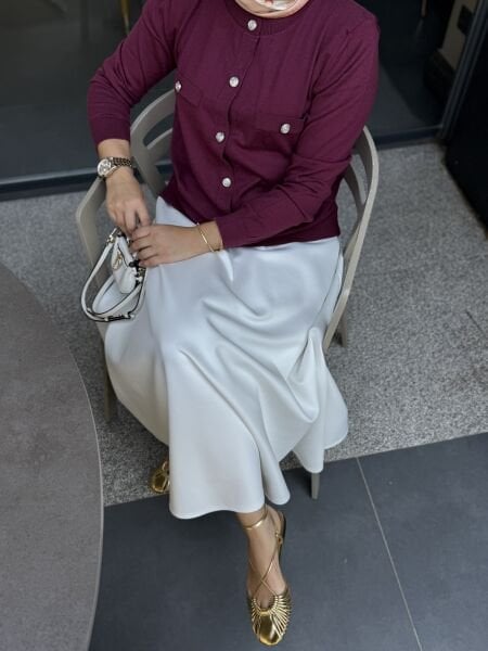 Nazen Hırka Bordo