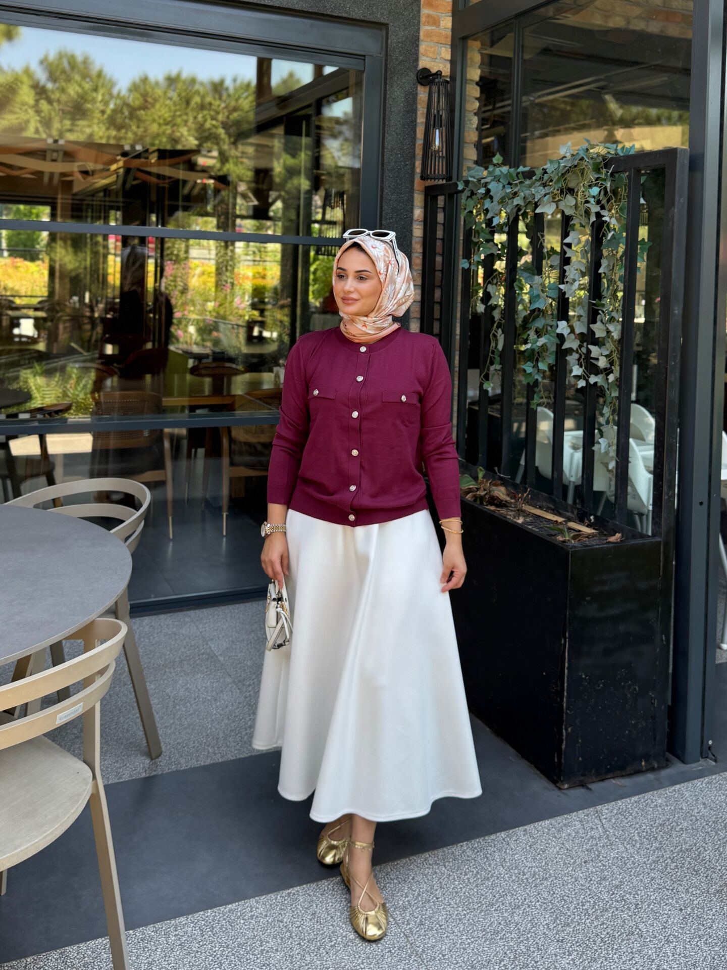Nazen Hırka Bordo