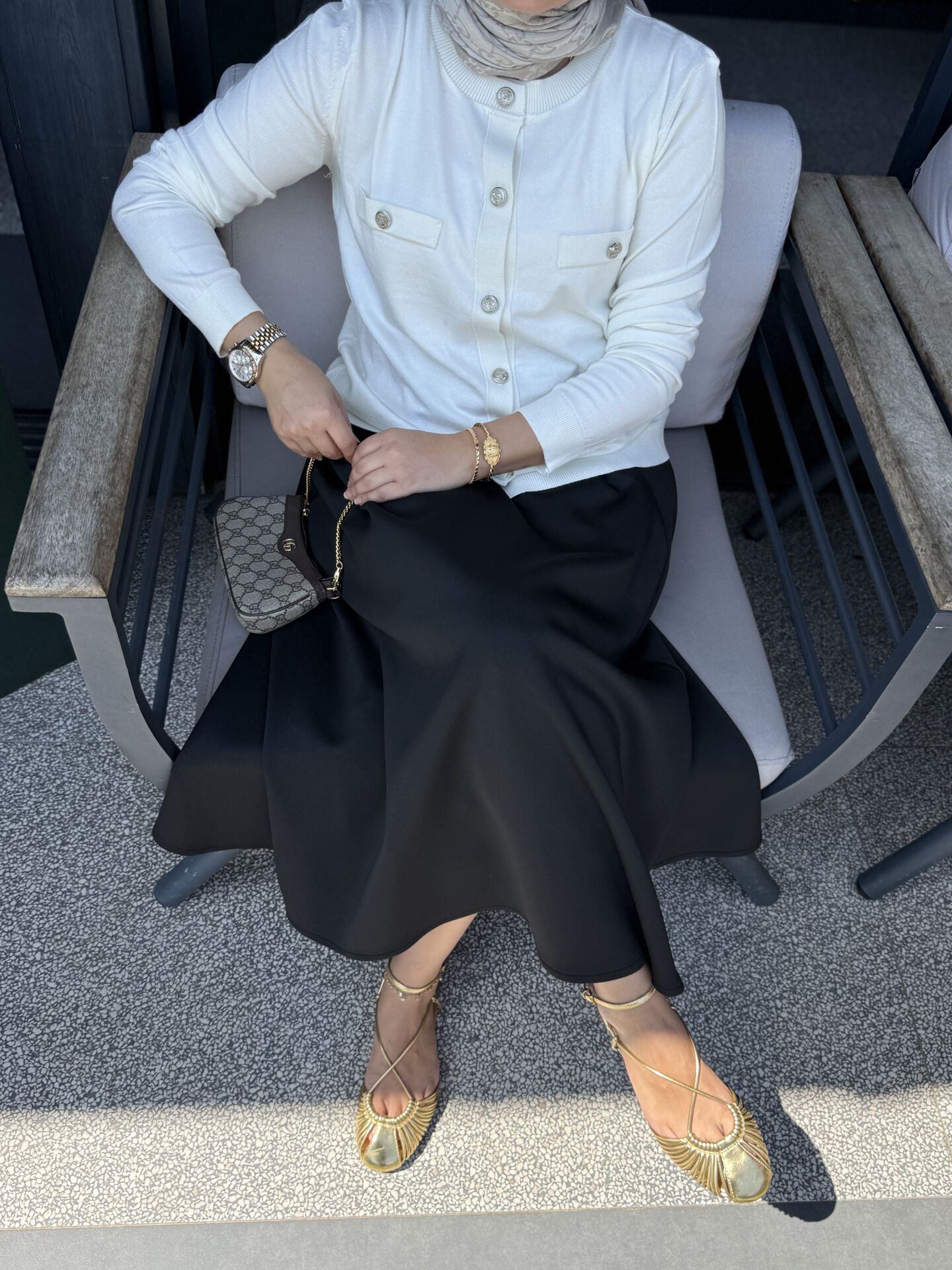 Nazen Hırka Beyaz