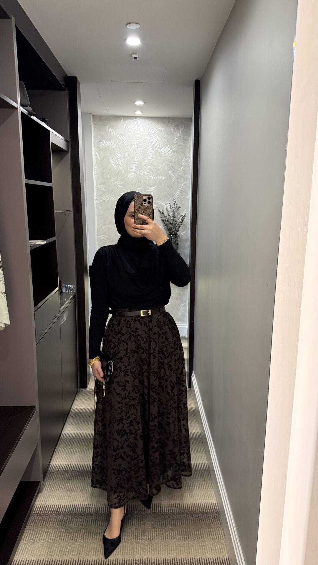 Dantelli Etek Kahverengi