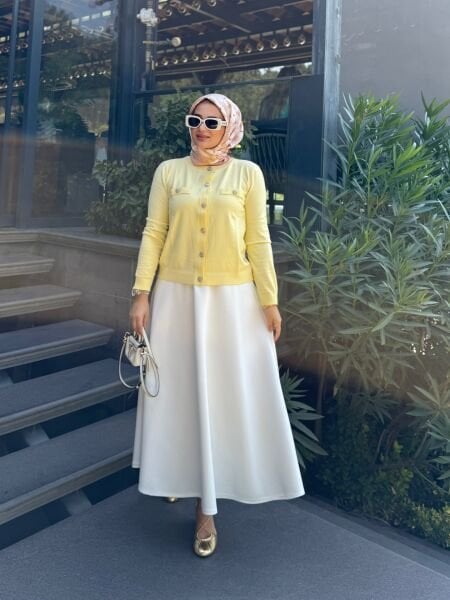 Nazen Hırka Sarı