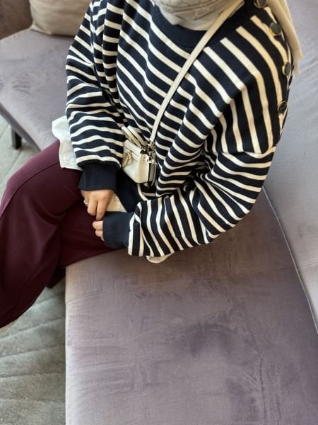 Çizgili Sweat
