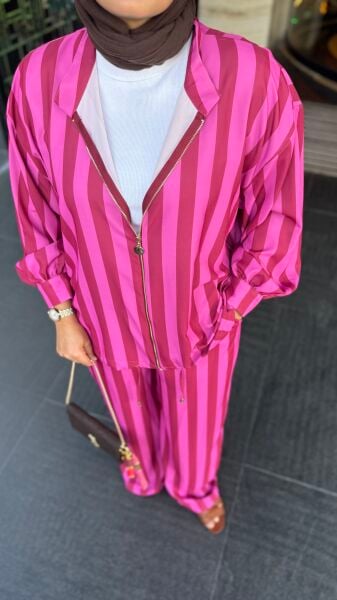 Saten Takım Pembe
