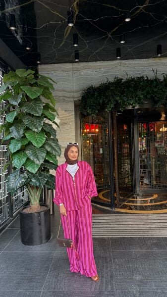 Saten Takım Pembe