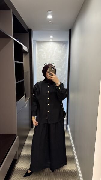 Tensel Denim Takım Siyah