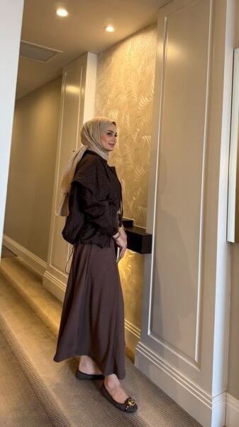 Ceketli Takım Kahverengi