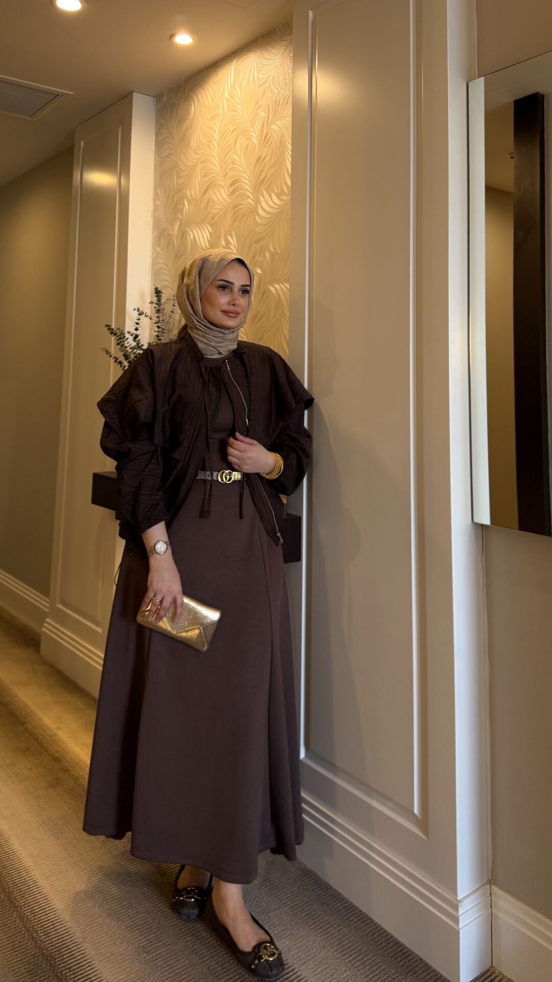 Ceketli Takım Kahverengi