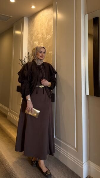 Ceketli Takım Kahverengi