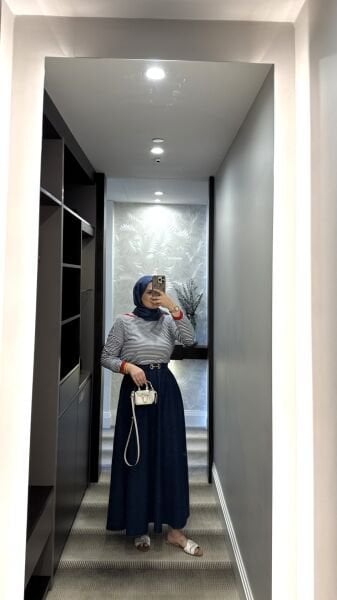 İnce Merserize Lacivert