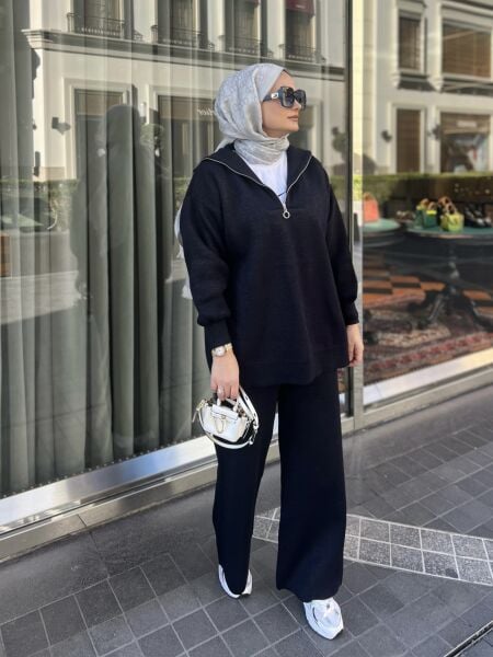 Simli Takım Lacivert