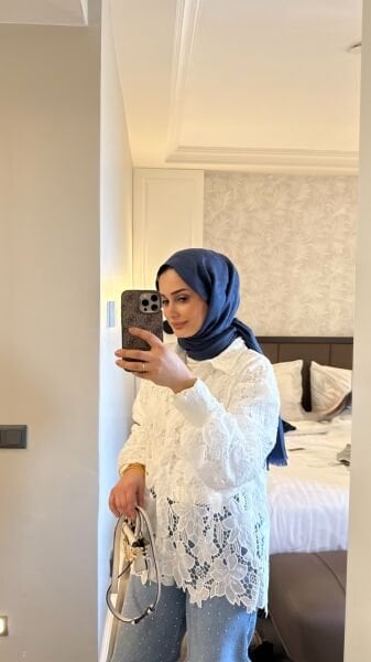 İpkyol  Brode Gömlek Beyaz