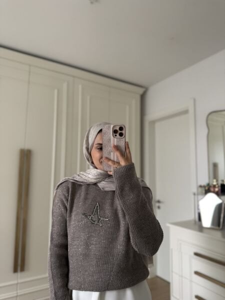 Simli Kuşlu Kazak Vizon