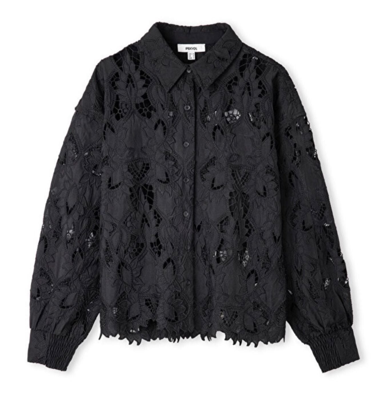 İpkyol  Brode Gömlek Siyah