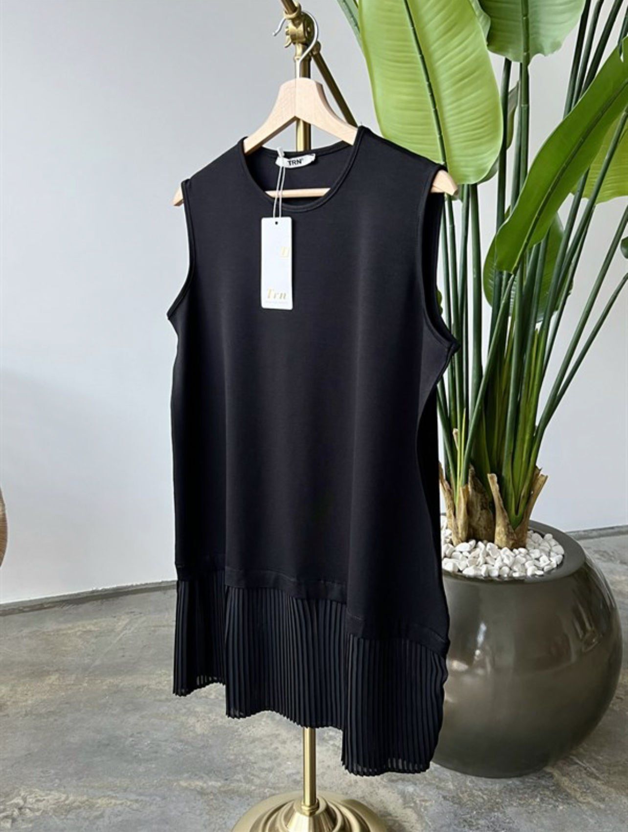 Altı Piliseli İçlik Siyah