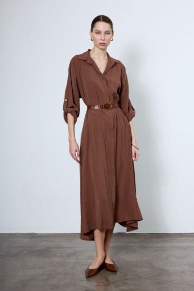 Kemerli Tensel Elbise