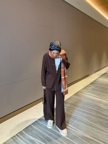 Noi Triko Takım Kahverengi