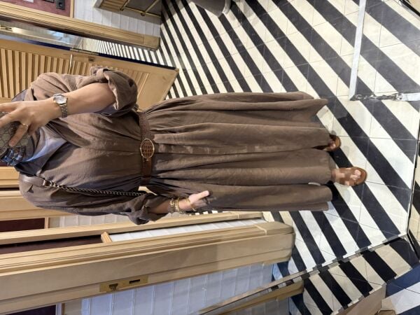 Kemerli Tensel Elbise