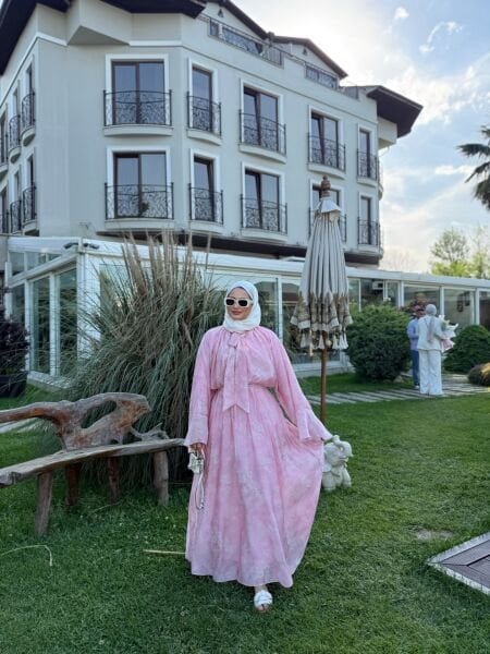 Romance Elbise Pembe