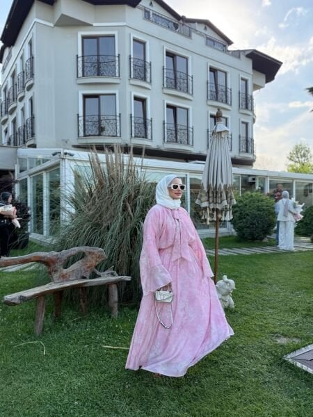 Romance Elbise Pembe