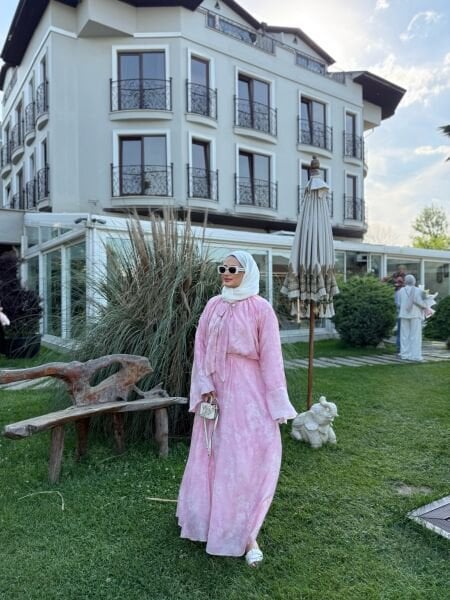 Romance Elbise Pembe