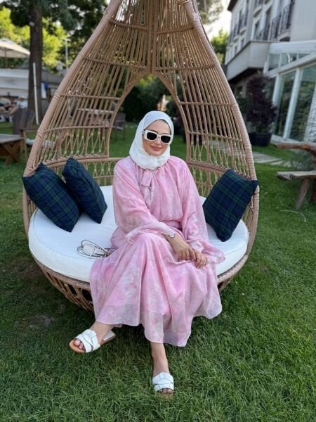 Romance Elbise Pembe