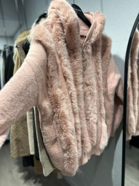 Kürklü Angora Hırka