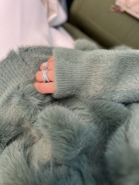 Kürklü Angora Hırka