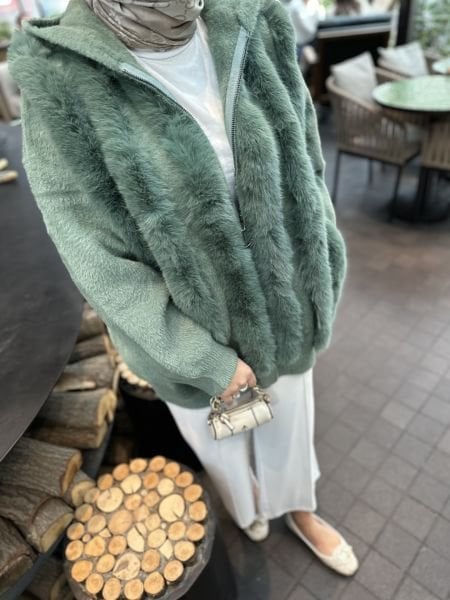Kürklü Angora Hırka