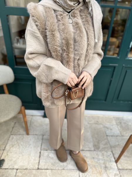 Kürklü Angora Hırka