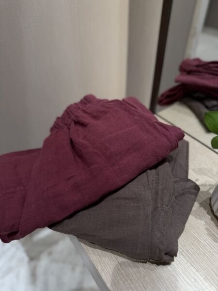 Bol Paça Keten Pantolon