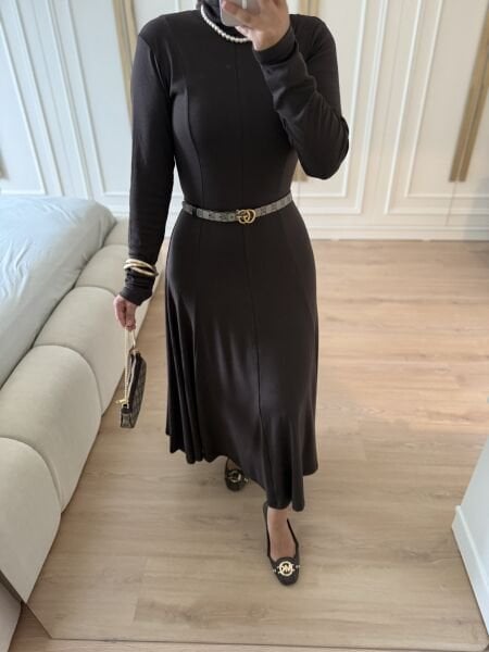 Eylül Elbise Kahverengi