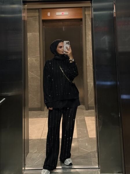 Pullu Takım Siyah