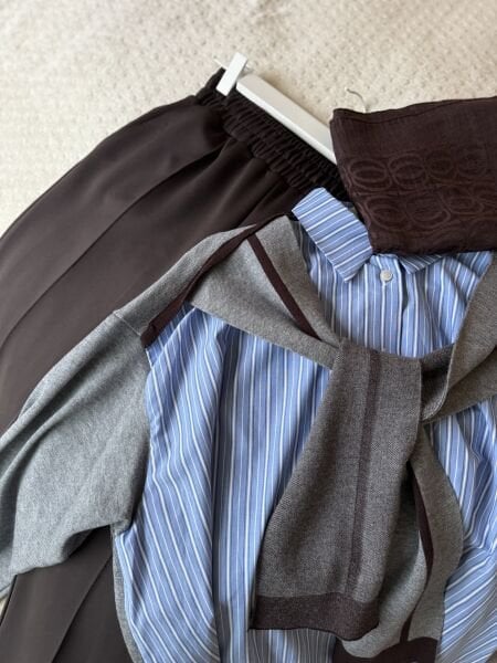 Twist Gömlekli Kazak Gri