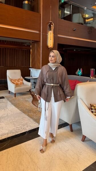 Kimono Ceket Kahverengi