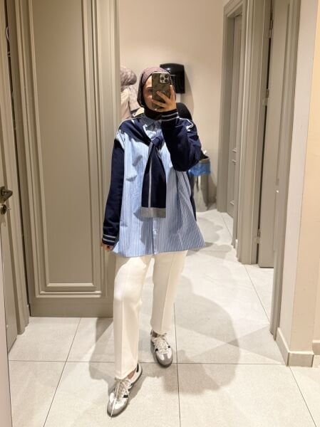 Twist Gömlekli Kazak Lacivert