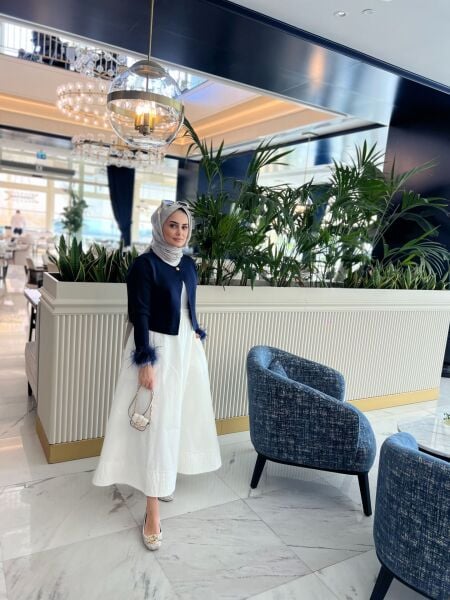 Astarlı Poplin Etek