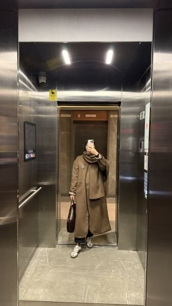 Şal Detaylı Kaşe Kaban