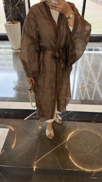Shine Kimono Kahverengi