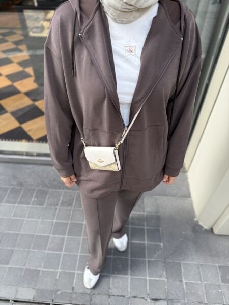 Oysho Kumaş Takım Kahverengi