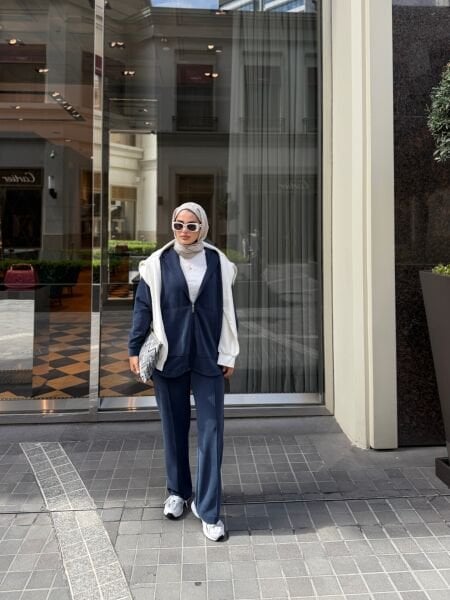 Oysho Kumaş Takım Lacivert