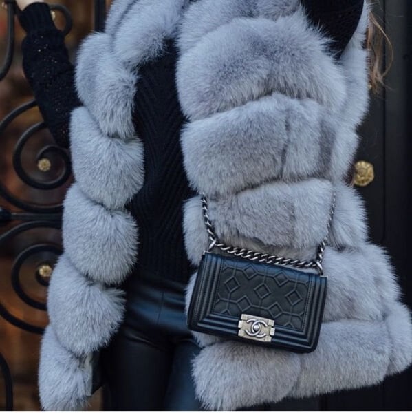 Kürk Yelek Antrasit/Gri