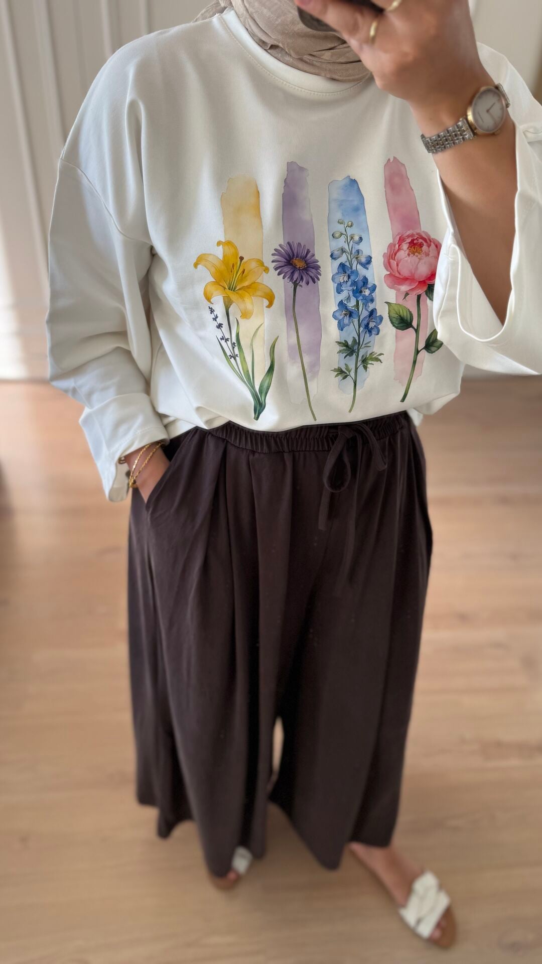 Çiçekli Sweat