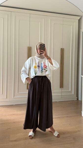 Çiçekli Sweat