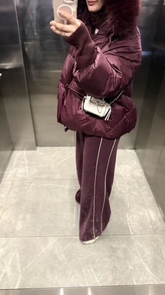 Biyeli Eşofman Takımı Bordo