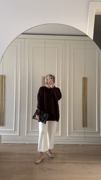 Işıltılı Droplu Tunik Lacivert