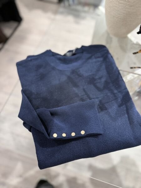 Işıltılı Droplu Tunik Lacivert