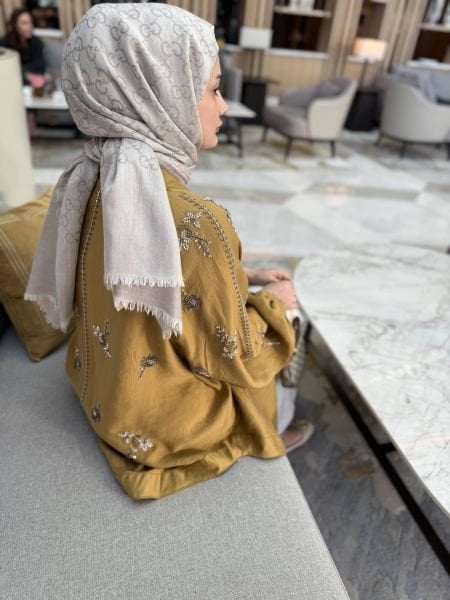 İşlemeli Kimono Yağ Yeşili ÖN SİPARİŞ
