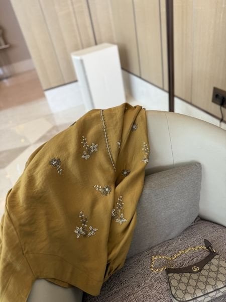 İşlemeli Kimono Yağ Yeşili ÖN SİPARİŞ