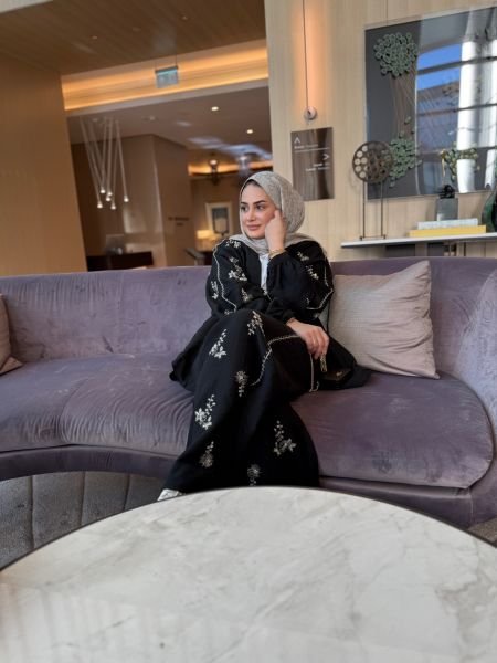 İşleme Taşlı Takım Siyah