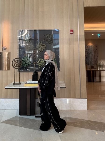 İşleme Taşlı Takım Siyah